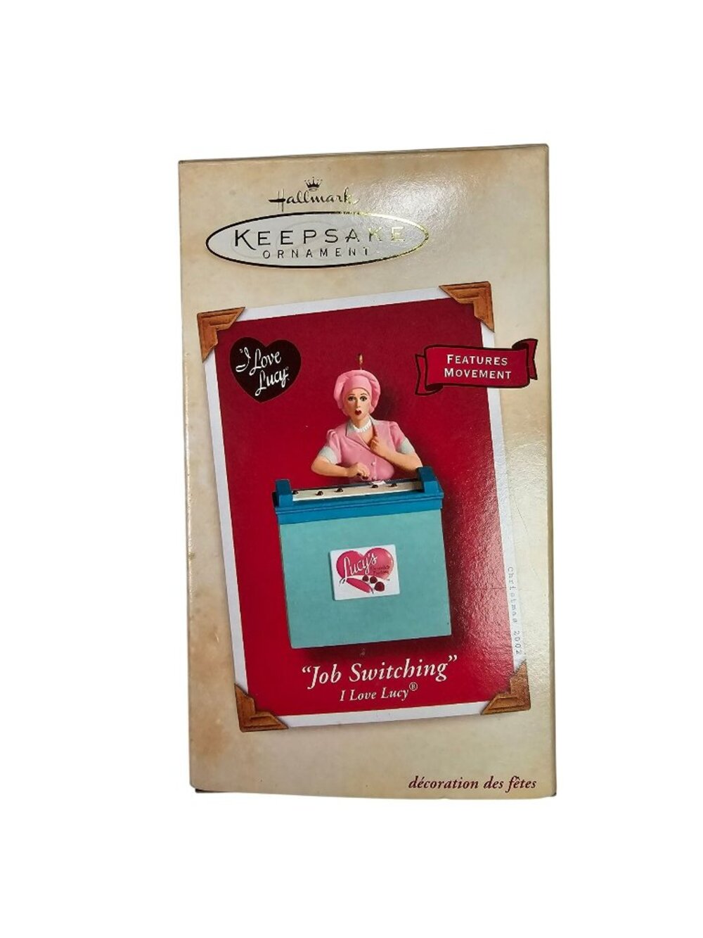 Hallmark Keepsake Ornament I Love Lucy "Job Switching" w/ Movement 2002 in Box